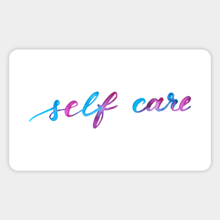 Self care - purple and blue Magnet